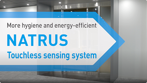 NABCO automatic doors NATRUS touchless sensing system