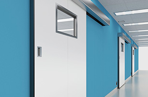 Entrance to the testing room
