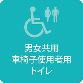 男女共用車椅子使用者用トイレ